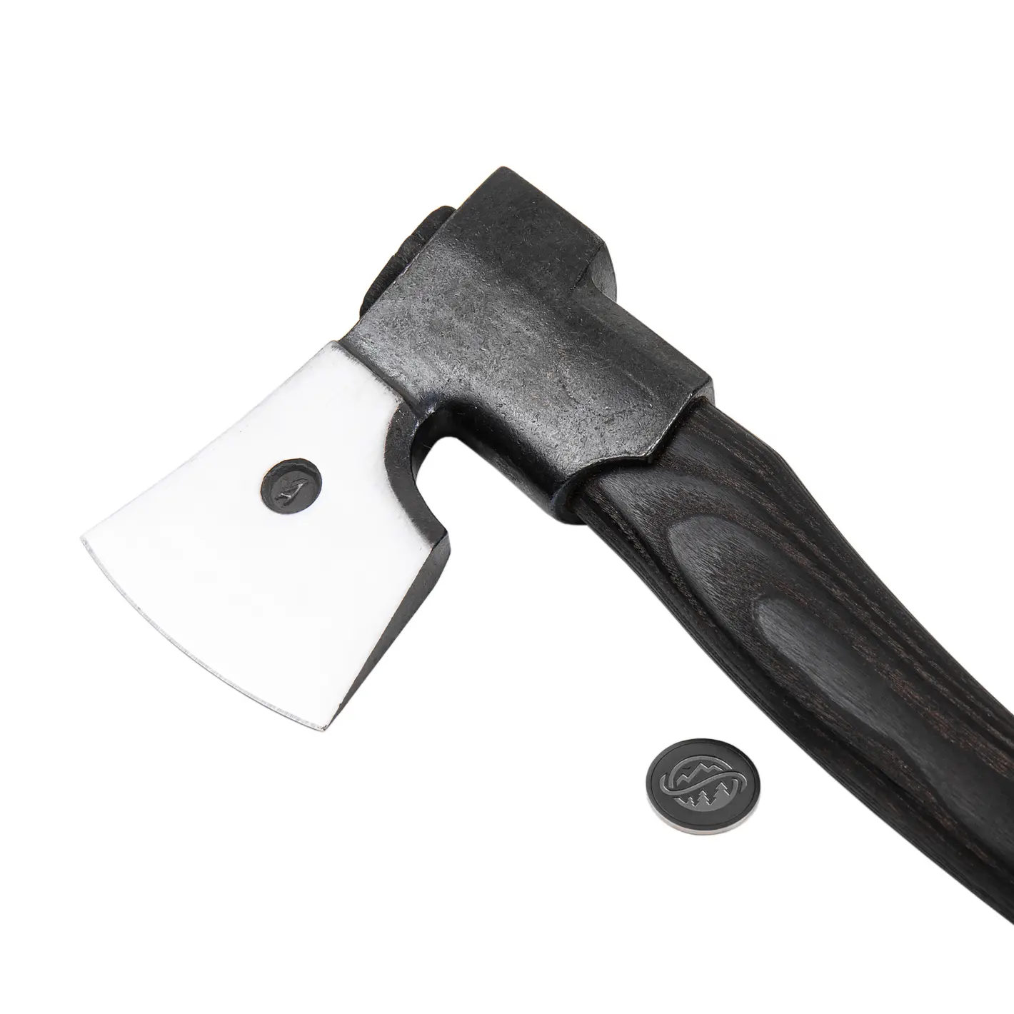 anika "eger l" axe with leather sheath