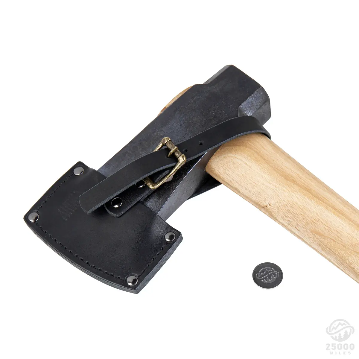 anika "tomahawk bearded" axe with leather sheath