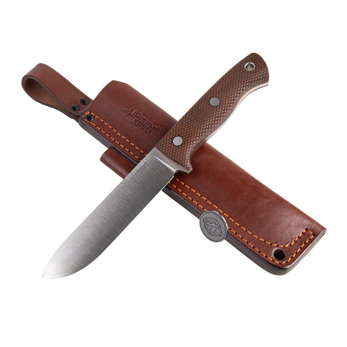 southern cross "cedar l " coyote handle elmax steel convex