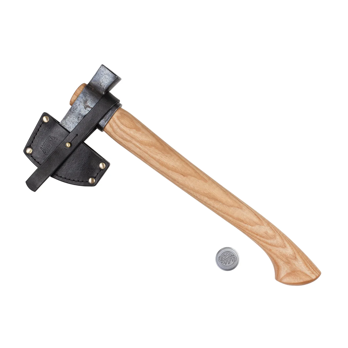 anika “viking mini” axe with leather sheath main image
