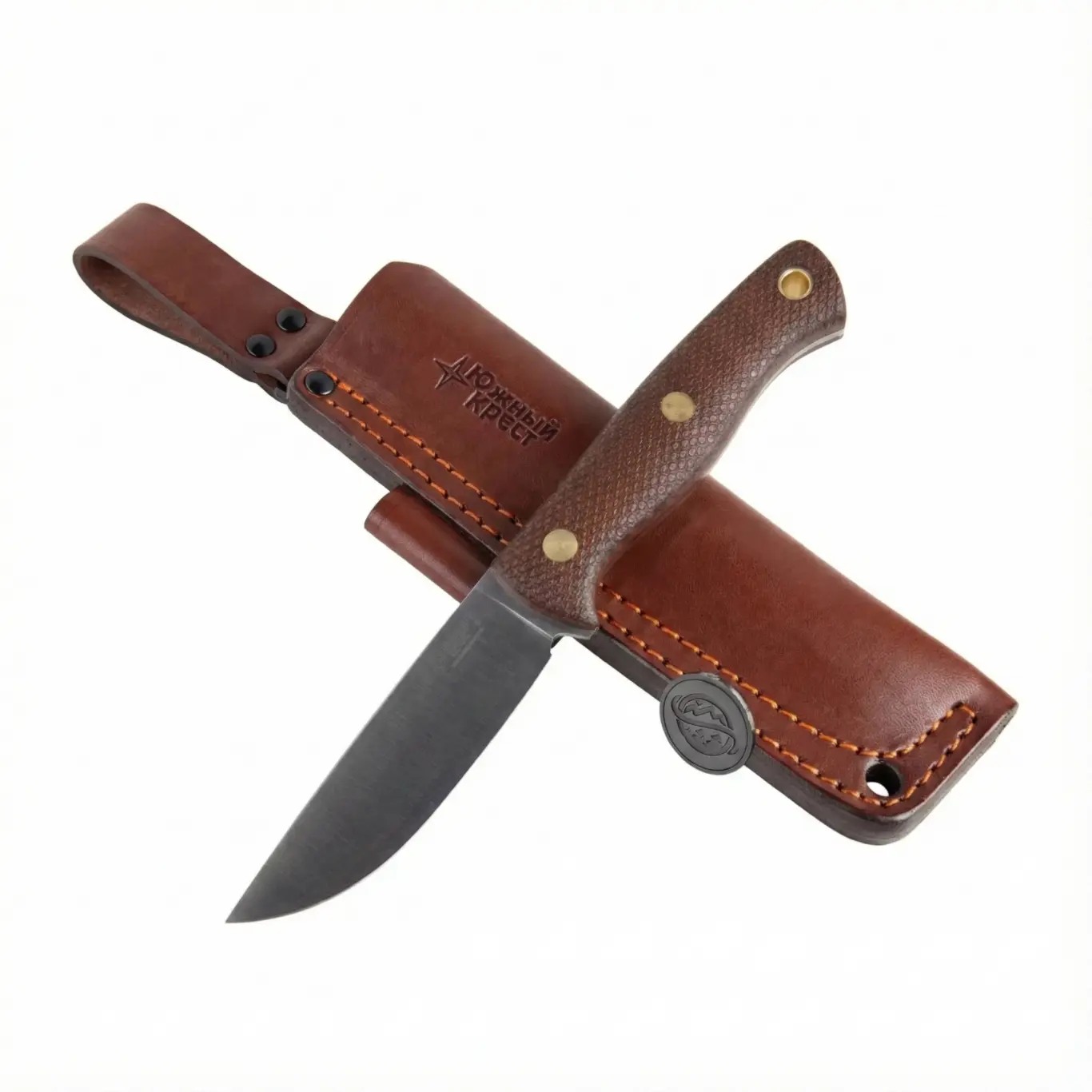 southern cross "fang l" coyote handle elmax steel (custom hand sharpening)